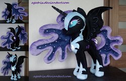 Size: 1280x825 | Tagged: safe, artist:agatrix, nightmare moon, g4, irl, photo, plushie, solo
