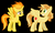 Size: 1024x619 | Tagged: safe, artist:3d4d, braeburn, spitfire, alicorn, pony, g4, braecorn, everyone is an alicorn, female, male, race swap, shipping, show accurate, spitburn, spitfirecorn, straight