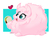 Size: 1280x1024 | Tagged: safe, artist:mittymandi, oc, oc only, oc:fluffle puff, pony, g4, cute, flufflebetes, heart, hoof hold, ocbetes, open mouth, prone, solo, sploot, taco