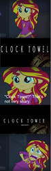 Size: 438x1458 | Tagged: safe, sunset shimmer, equestria girls, g4, my little pony equestria girls: rainbow rocks, clock tower (video game), exploitable meme, jontron, meme, sunset screamer