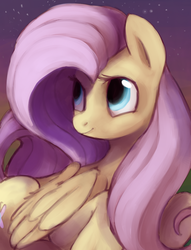 Size: 1268x1660 | Tagged: safe, artist:dotkwa, fluttershy, g4, female, smiling, solo