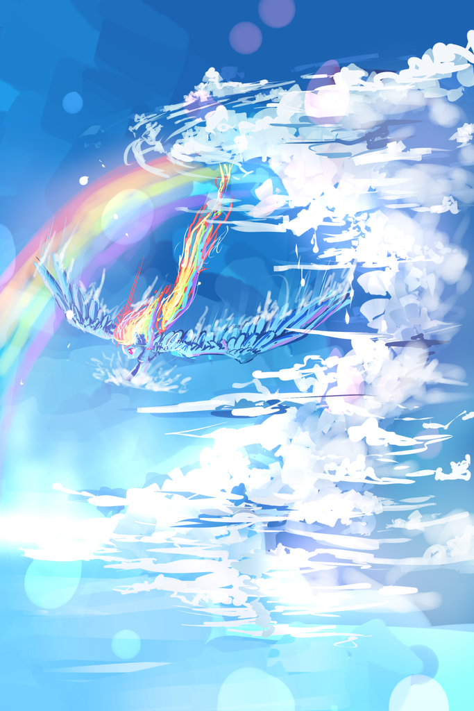 Safe Artist Aquagalaxy Rainbow Dash G Cloud Cloudy