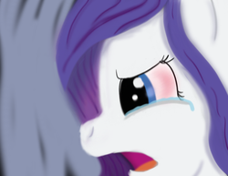 Size: 900x695 | Tagged: safe, artist:rainb0wdashie, rarity, g4, crying, solo