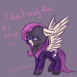 Size: 3000x3000 | Tagged: safe, artist:sweetheartannie, fluttershy, g4, 30 minute art challenge, female, high res, shadowbolts, solo