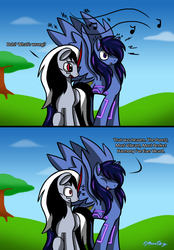 Size: 784x1125 | Tagged: safe, artist:djmoonray, ponified, soundwave, starscream, transformers, transformers prime