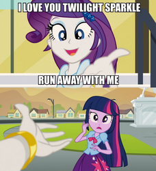 Size: 729x800 | Tagged: safe, rarity, twilight sparkle, equestria girls, g4, female, lesbian, ship:rarilight, shipping