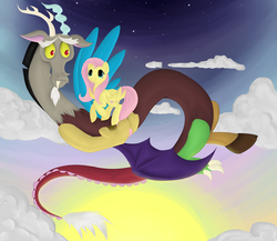 Size: 4500x3900 | Tagged: safe, artist:nemo-kenway, discord, fluttershy, g4