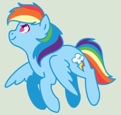 Size: 510x483 | Tagged: safe, artist:son-of-an-assbutt, rainbow dash, g4, female, flying, solo
