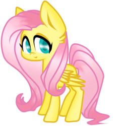 Size: 1000x1000 | Tagged: safe, artist:edgli1dsg, artist:looji, fluttershy, g4, female, solo