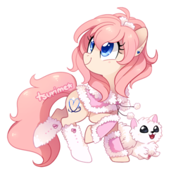 Size: 600x600 | Tagged: safe, artist:tsurime, oc, oc only, oc:pompom merengue, earth pony, pony, simple background, solo, transparent background