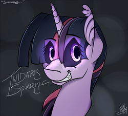 Size: 1135x1024 | Tagged: safe, artist:tlatophat, twilight sparkle, pony, g4, corrupted, female, solo