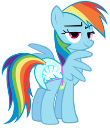 Size: 816x948 | Tagged: safe, artist:mlpcutepic, rainbow dash, pegasus, pony, g4, abdl, butt, diaper, eyes rolling back, faic, female, mare, non-baby in diaper, plot, simple background, solo, spread wings, white background, wings