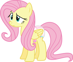 Size: 1321x1133 | Tagged: safe, artist:mlpcutepic, fluttershy, g4, diaper, female, non-baby in diaper, solo, vector