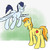 Size: 1280x1280 | Tagged: safe, artist:fuzebox, braeburn, soarin', pony, g4, cute, male, stallion