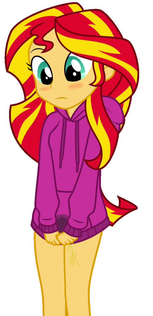 Suggestive Sunset Shimmer Equestria Girls G Blushing Bottomless Clothes Female