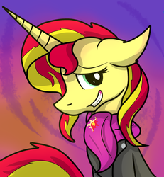 Size: 2131x2311 | Tagged: safe, artist:dazed-and-wandering, sunset shimmer, pony, unicorn, g4, female, high res, solo