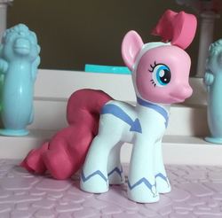 Size: 600x591 | Tagged: safe, artist:sanadaookmai, fili-second, pinkie pie, g4, power ponies (episode), brushable, clothes, costume, customized toy, irl, photo, power ponies, solo, toy