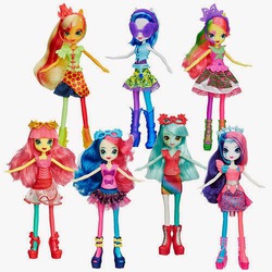 Size: 500x500 | Tagged: safe, applejack, bon bon, dj pon-3, fluttershy, lyra heartstrings, rarity, roseluck, sweetie drops, vinyl scratch, equestria girls, g4, my little pony equestria girls: rainbow rocks, official, doll