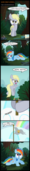 Size: 600x3331 | Tagged: safe, artist:toxic-mario, derpy hooves, rainbow dash, g4, comic, filly, flag, muffin