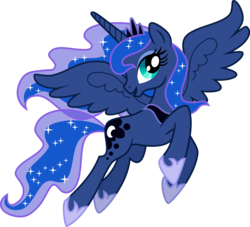 Size: 3000x2725 | Tagged: safe, artist:katequantum, princess luna, pony, g4, female, high res, simple background, solo, transparent background, vector
