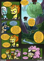 Size: 1950x2700 | Tagged: safe, artist:dracojayproduct, fleetfoot, spitfire, oc, oc:cloudpuff, oc:pierson, pony, comic:lunar isolation, g4, comic