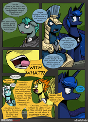 Size: 1950x2700 | Tagged: safe, artist:dracojayproduct, fleetfoot, princess luna, spitfire, oc, oc:pierson, pony, comic:lunar isolation, g4, comic