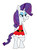 Size: 1049x1401 | Tagged: safe, artist:hunterxcolleen, rarity, pony, g4, bipedal, christmas, clothes, dress