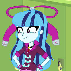 Size: 1020x1024 | Tagged: safe, edit, screencap, sonata dusk, equestria girls, g4, my little pony equestria girls: rainbow rocks, giffany, gravity falls, male, meme, sonata's alternate hairstyle, soos and the real girl