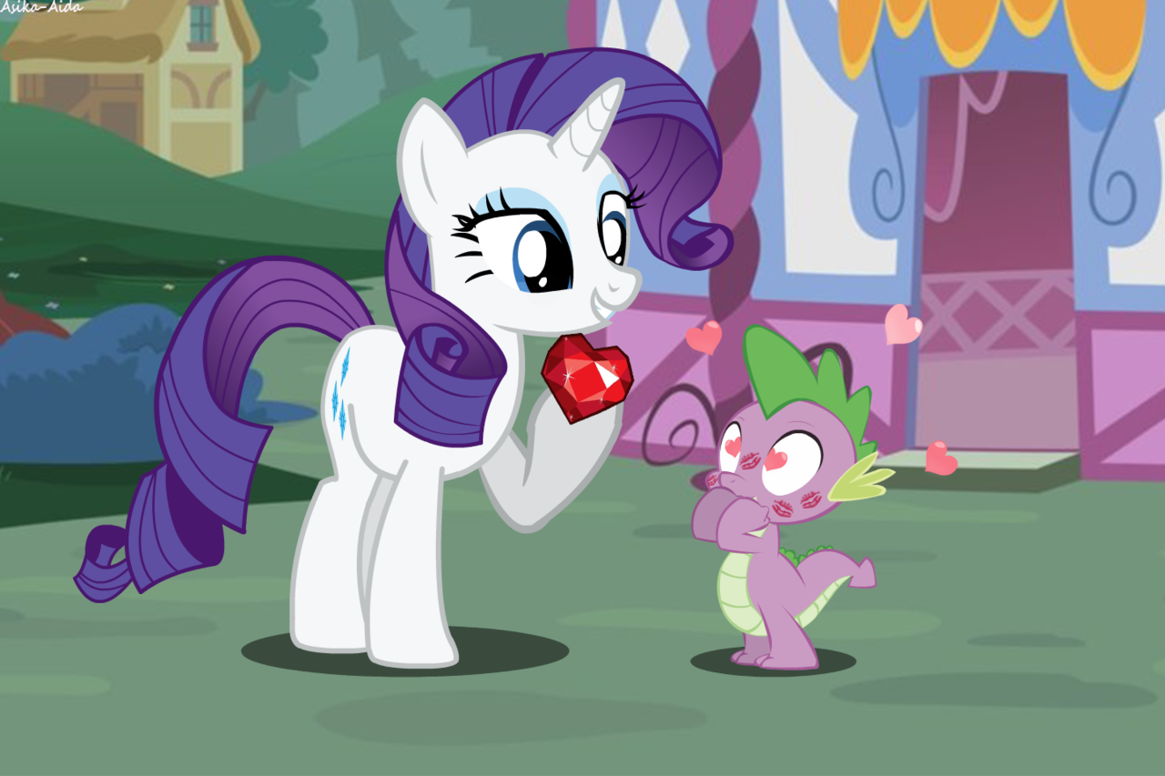 #761116 - safe, artist:asika-aida, rarity, spike, dragon, pony, unicorn ...