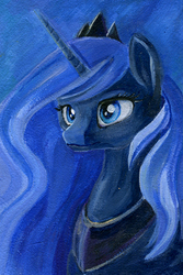 Size: 389x582 | Tagged: safe, artist:maytee, princess luna, g4, female, solo