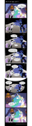 Size: 2282x8902 | Tagged: safe, artist:mandydax, artist:moonwhisperderpy, artist:tamalesyatole, nightmare moon, princess celestia, twilight velvet, g4, banishment, blackmail, clothes, comic, imagine spot, maid, to the moon, tyrant celestia