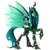 Size: 2000x2000 | Tagged: safe, artist:exceru-karina, queen chrysalis, changeling, changeling queen, g4, alternate design, fangs, female, grin, high res, raised hoof, simple background, solo, transparent background