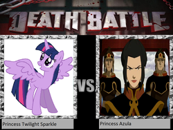 Size: 1024x774 | Tagged: safe, twilight sparkle, alicorn, pony, g4, avatar the last airbender, azula, crossover, death battle, exploitable meme, female, mare, meme, twilight sparkle (alicorn)