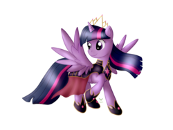 Size: 3000x2250 | Tagged: safe, artist:loyalwing, twilight sparkle, alicorn, pony, g4, armor, crown, female, high res, mare, solo, twilight sparkle (alicorn)