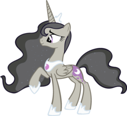 Size: 937x853 | Tagged: safe, artist:blah23z, octavia melody, princess luna, g4, female, raised hoof, recolor, simple background, solo, transparent background