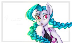 Size: 2000x1200 | Tagged: safe, artist:yukomaussi, jinx (league of legends), league of legends, ponified, solo