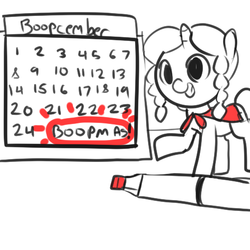 Size: 500x500 | Tagged: safe, artist:mt, oc, oc only, oc:marker pony, calendar, micro, solo
