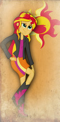 Size: 1024x2067 | Tagged: safe, artist:gab2671, sunset shimmer, equestria girls, g4, female, solo