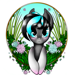 Size: 1024x1024 | Tagged: safe, artist:ilquira, oc, oc only, flower, solo