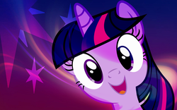 Size: 1920x1200 | Tagged: safe, artist:slb94, twilight sparkle, g4, female, happy, solo, vector, wallpaper