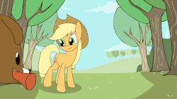 Size: 1280x720 | Tagged: safe, artist:kanashiipanda, applejack, winona, dog, earth pony, pony, g4, animated, cowboy hat, cute, duo, female, fetch, frame by frame, hat, hnnng, jackabetes, loop, mare, mouth hold, paw pads, smooth as butter, stick, sweet dreams fuel, tail wag, weapons-grade cute, winonabetes