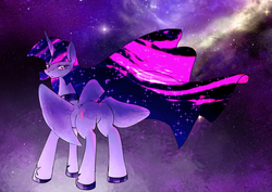 Size: 1280x905 | Tagged: safe, artist:yajima, twilight sparkle, alicorn, pony, g4, ethereal mane, female, mare, solo, twilight sparkle (alicorn), ultimate twilight