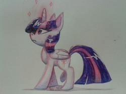 Size: 1280x960 | Tagged: safe, artist:sharmie, twilight sparkle, alicorn, pony, g4, female, mare, solo, traditional art, twilight sparkle (alicorn)