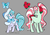 Size: 900x633 | Tagged: safe, artist:egophiliac, december delight, december poinsettia, pony, g3, g4, birthflower ponies, g3 to g4, generation leap, jewel birthday ponies