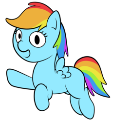 Size: 3182x3436 | Tagged: safe, artist:replaymasteroftime, rainbow dash, g4, female, filly, filly rainbow dash, high res, solo, younger