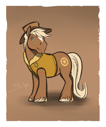 Size: 664x800 | Tagged: safe, artist:bgn, idw, sheriff tumbleweed, earth pony, pony, g4, clothes, hat, male, stallion, vest