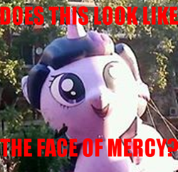 Size: 1032x998 | Tagged: safe, twilight sparkle, alicorn, pony, g4, chile, face of mercy, female, image macro, irl, mare, meme, parade, parade balloon, photo, twilight sparkle (alicorn)