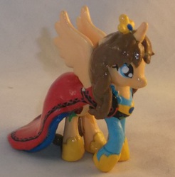 Size: 1513x1537 | Tagged: safe, artist:gryphyn-bloodheart, alicorn, pony, anna, blind bag, crossover, customized toy, disney, frozen (movie), irl, photo, princess, toy