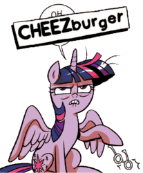 Size: 535x645 | Tagged: safe, idw, twilight sparkle, alicorn, pony, friends forever, g4, spoiler:comic, spoiler:comicff12, spoiler:ff12, censored, cheezburger, female, idw advertisement, implied swearing, mare, reaction image, solo, twilight sparkle (alicorn)