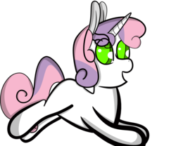 Size: 2400x2000 | Tagged: safe, artist:randomnameher3, sweetie belle, g4, big ears, female, high res, simple background, solo, transparent background